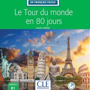 Le tour du monde en 80 jours N3 Livre + CD nlle couv - Lec CLE en FF